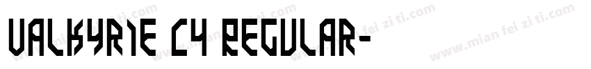 Valkyrie C4 Regular字体转换